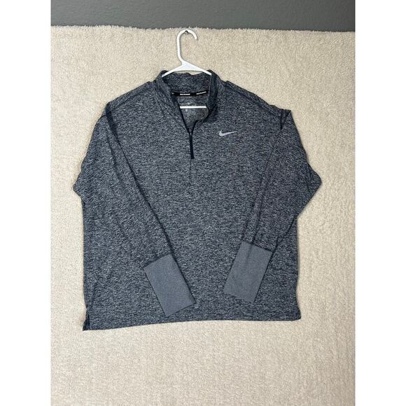 Nike Jackets & Blazers - Nike Women's Element 1/2
Zip Running Top Shirt XXL blue/white. Athleisure casual